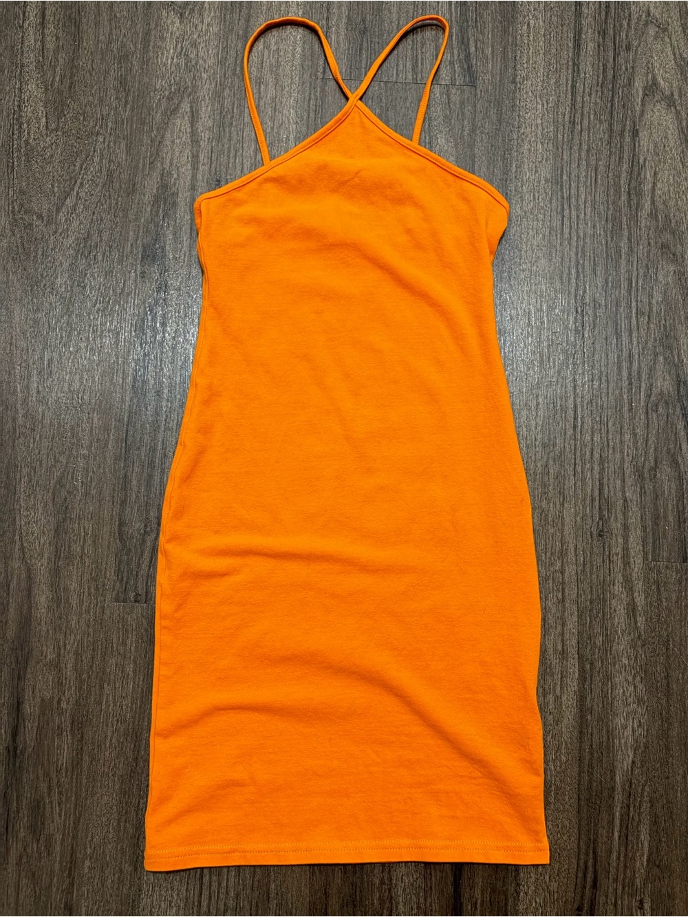 H&M Orange Spaghetti Strap Dress
